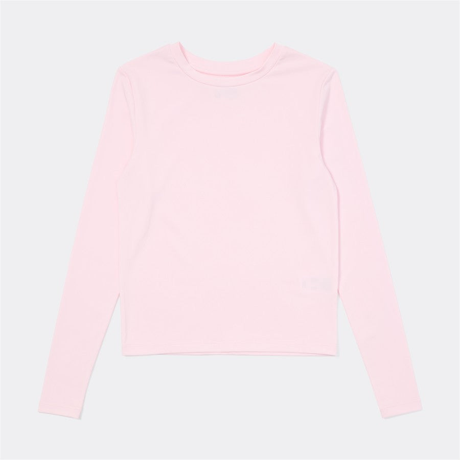 Girls Lux Youth Long Sleeve Tee - Pink