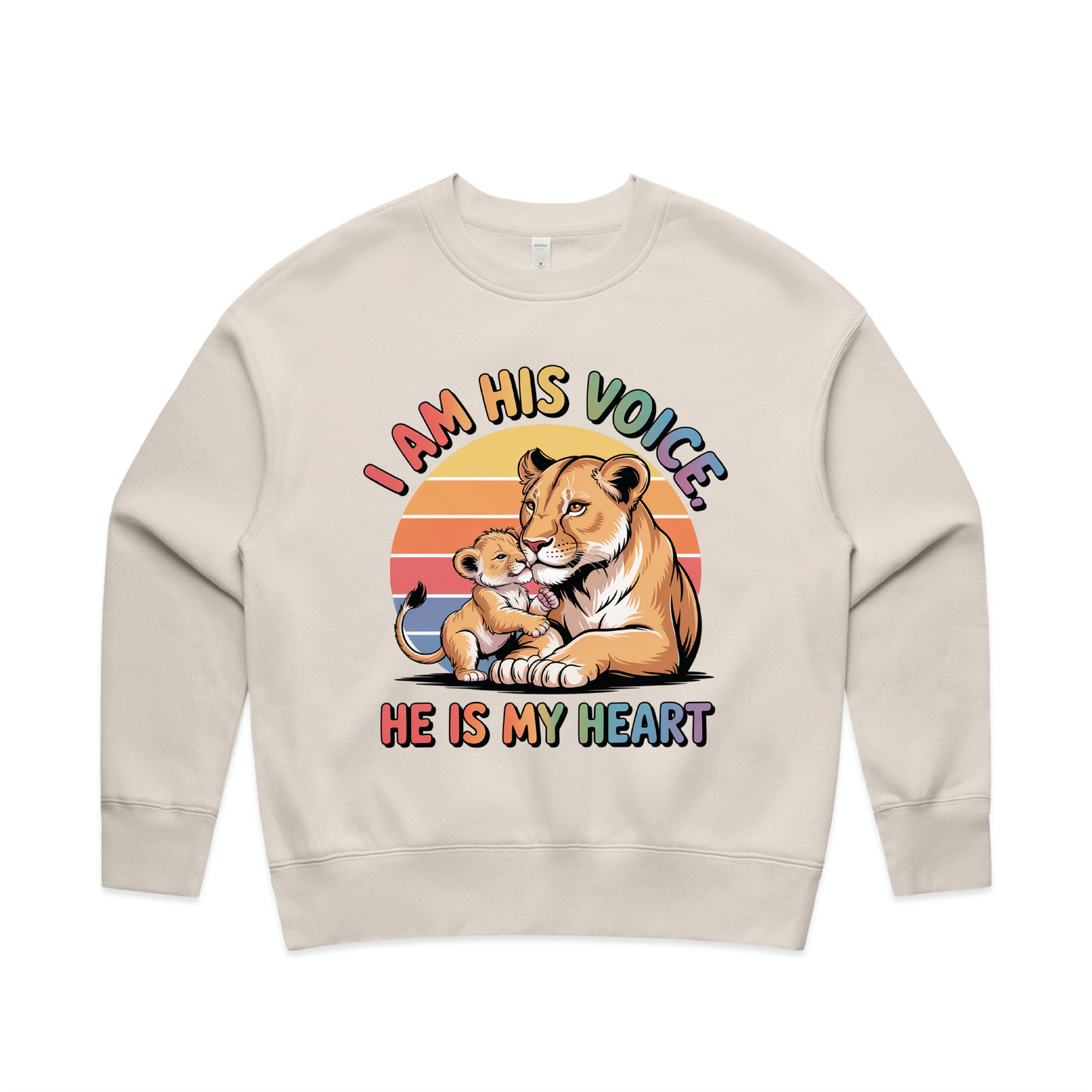 "I am his voice" Women's Premium Sweatshirt