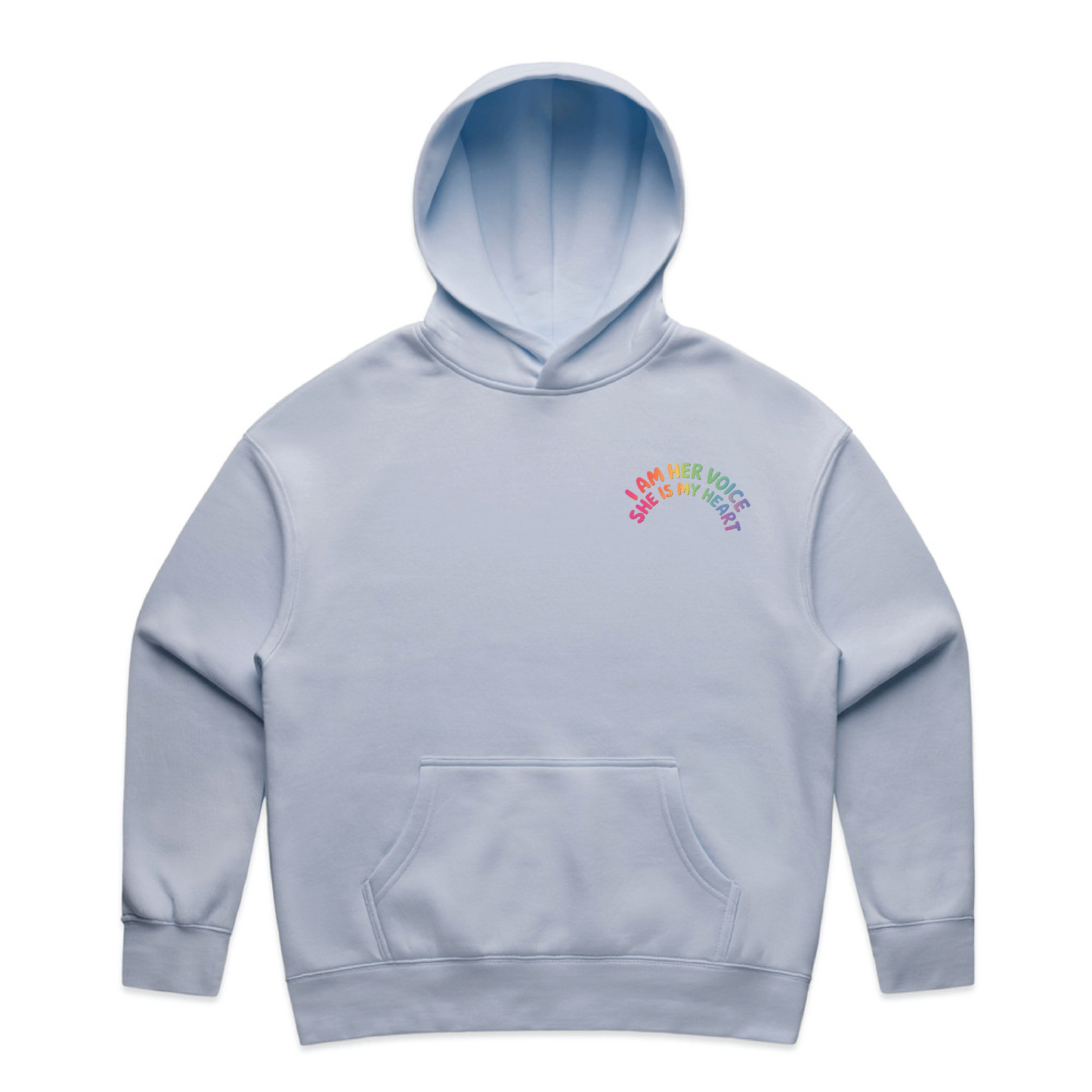 "I am her voice" Premium Women's Hoodie