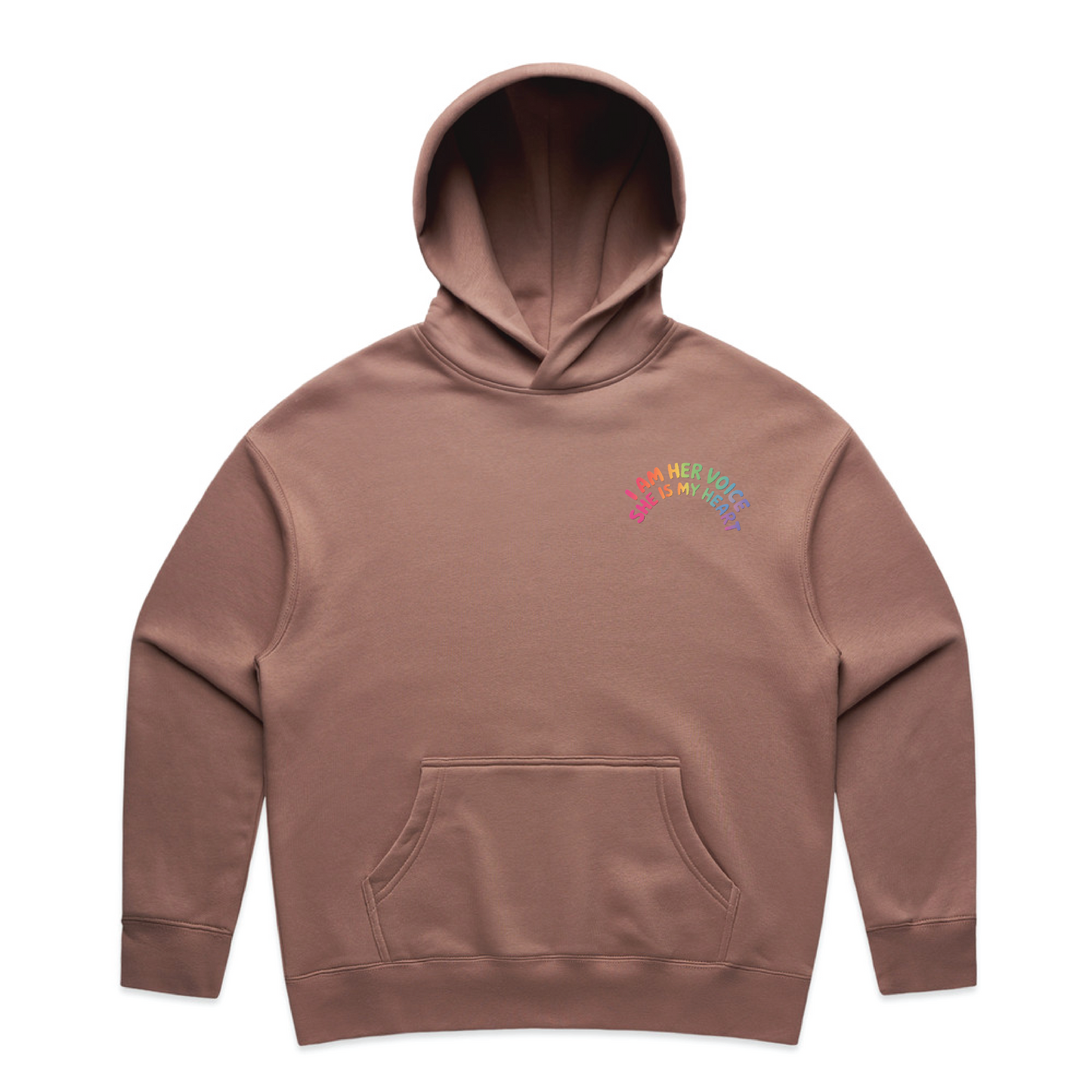 "I am her voice" Premium Women's Hoodie