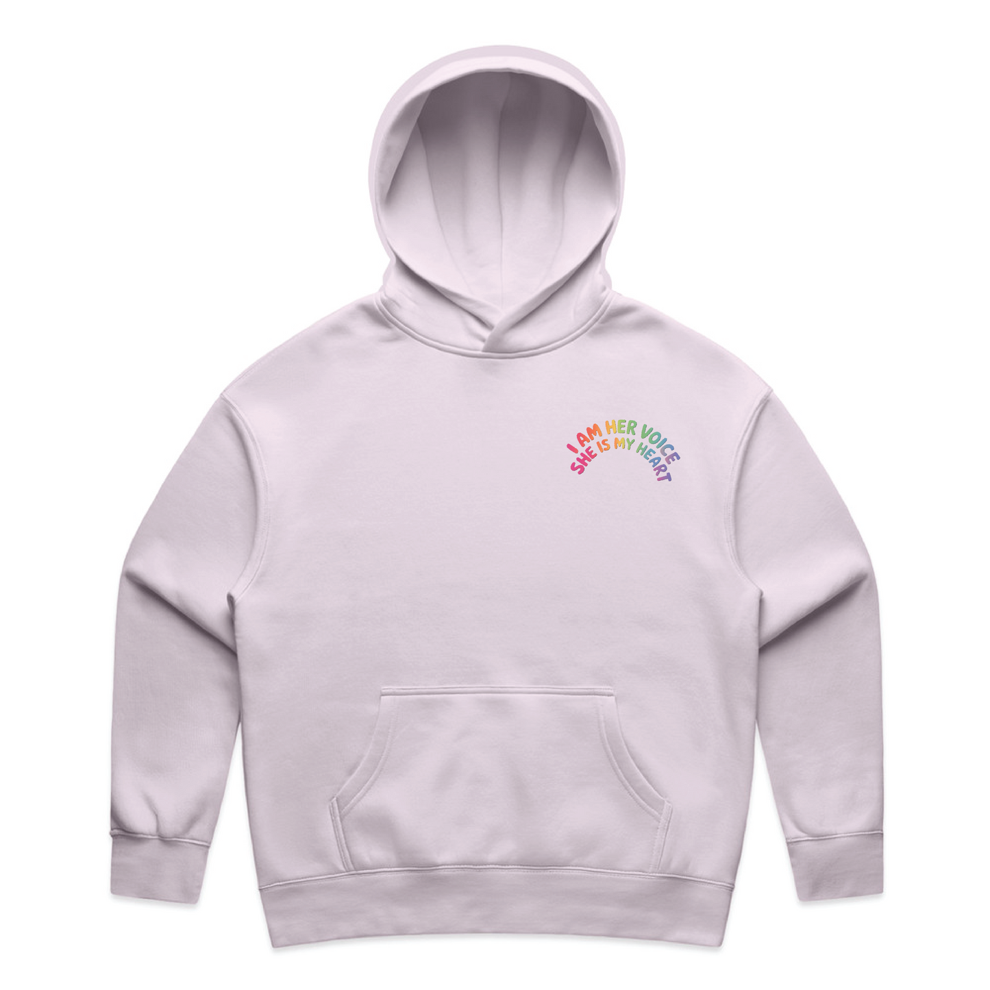 "I am her voice" Premium Women's Hoodie