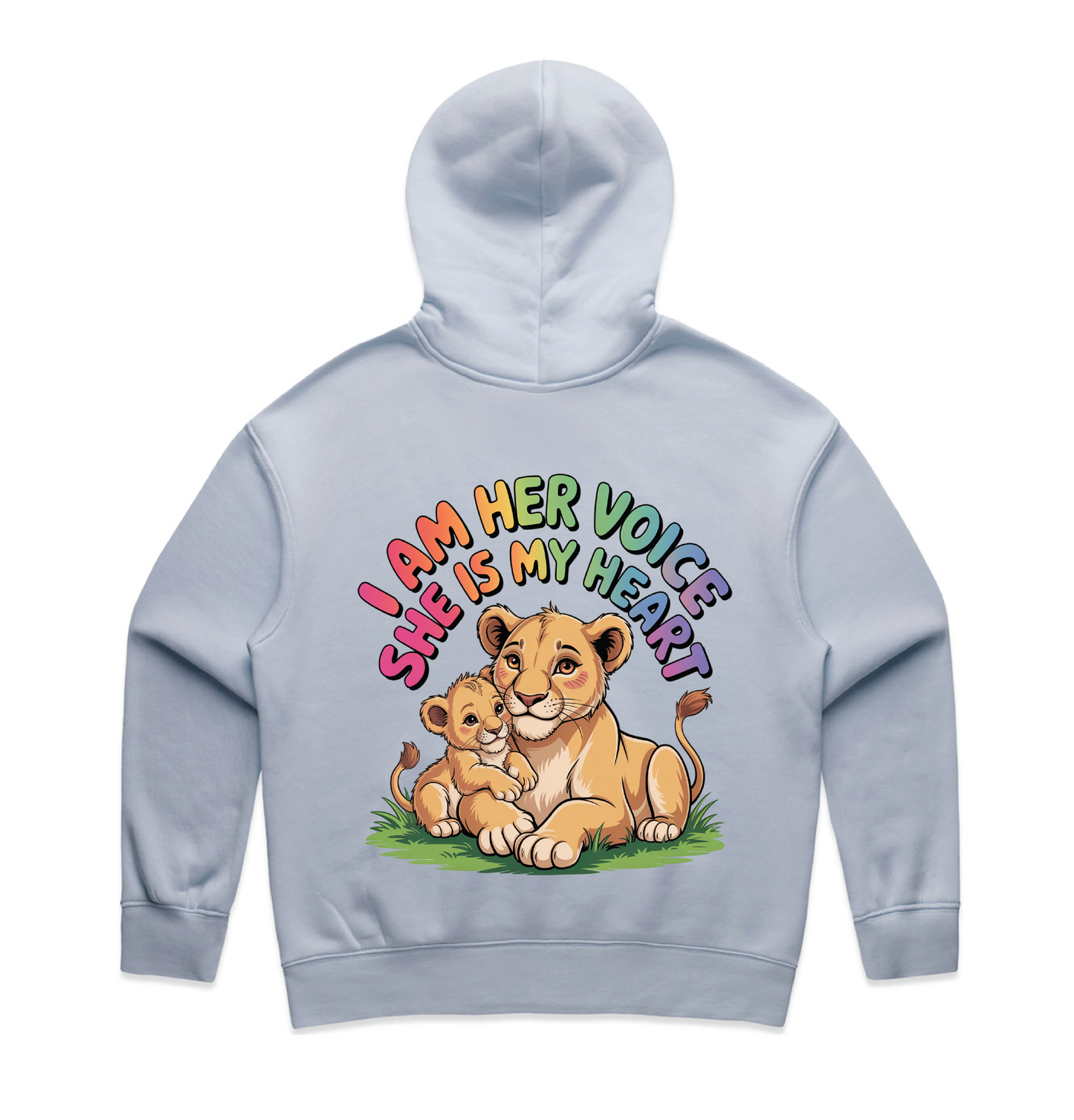 "I am her voice" Premium Women's Hoodie