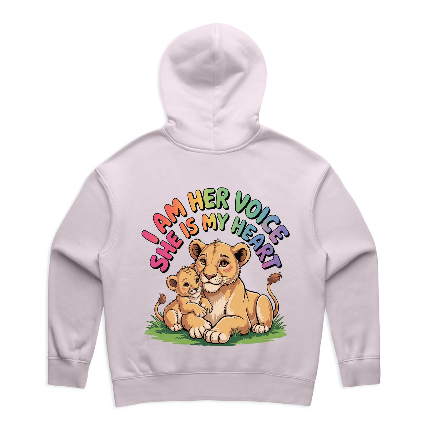 "I am her voice" Premium Women's Hoodie