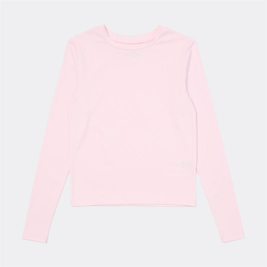 Girls Lux Youth Long Sleeve Tee - Pink