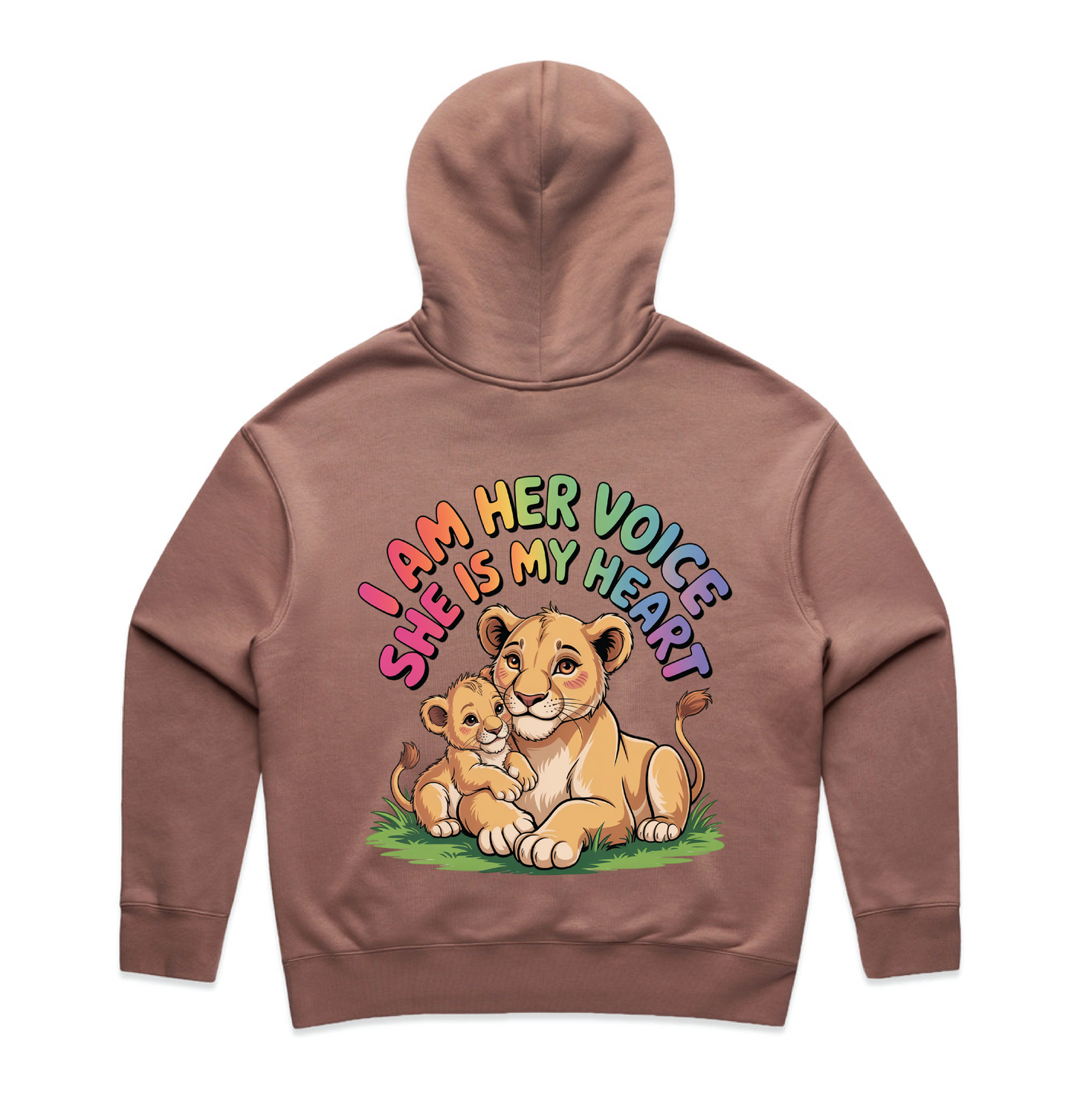 "I am her voice" Premium Women's Hoodie