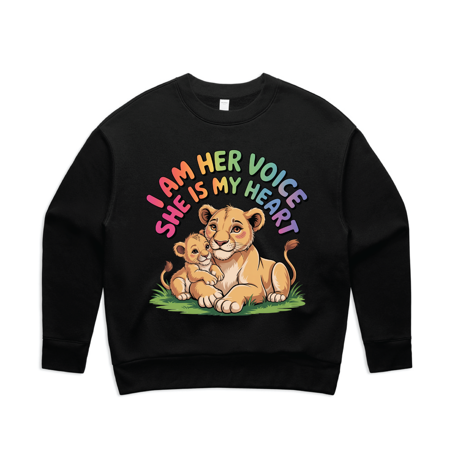 "I am her voice" Women's Premium Sweatshirt