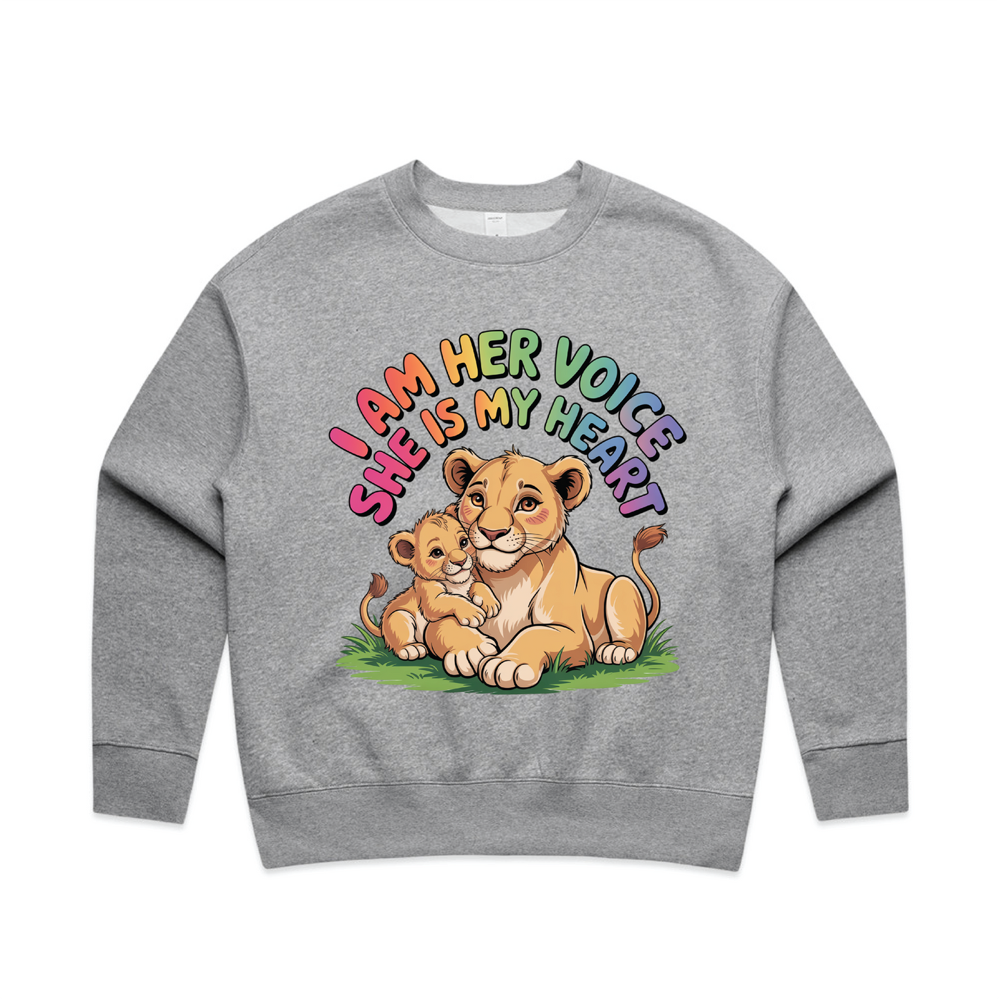"I am her voice" Women's Premium Sweatshirt