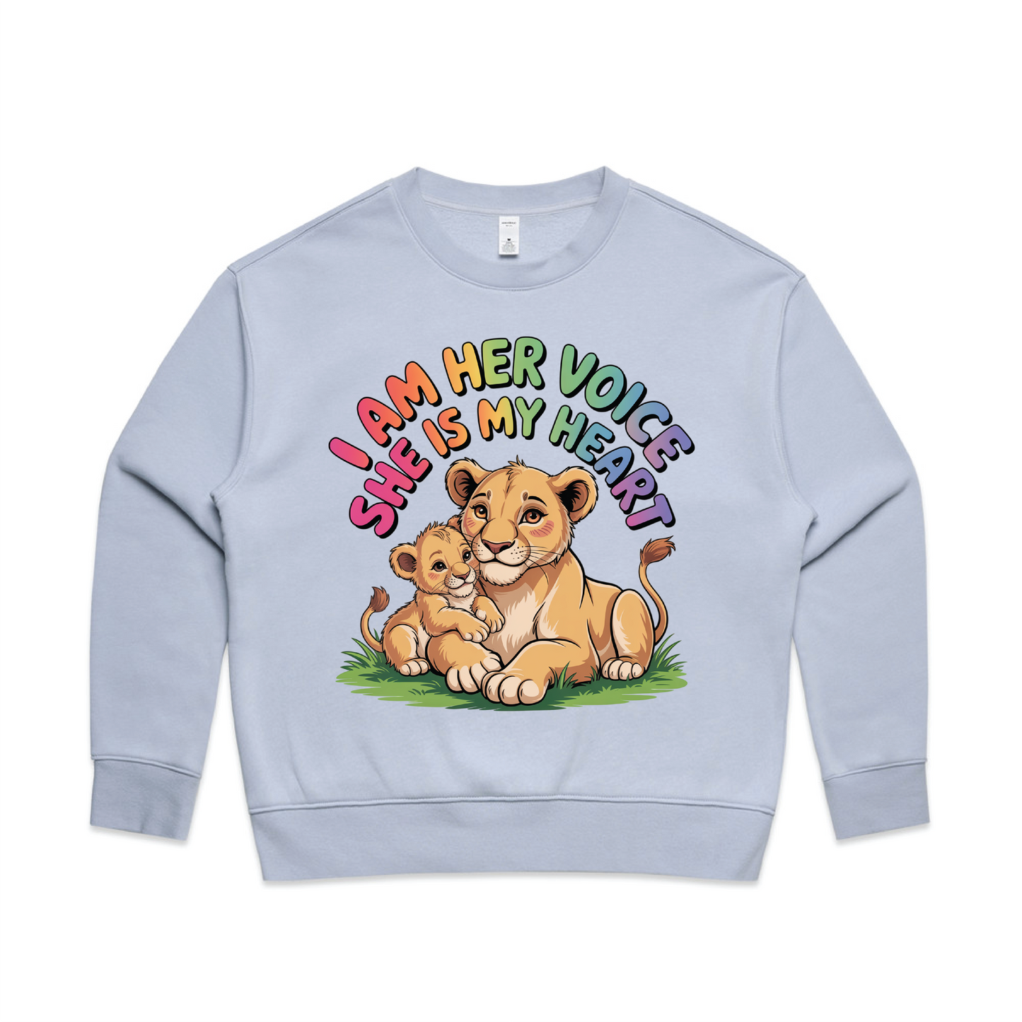 "I am her voice" Women's Premium Sweatshirt