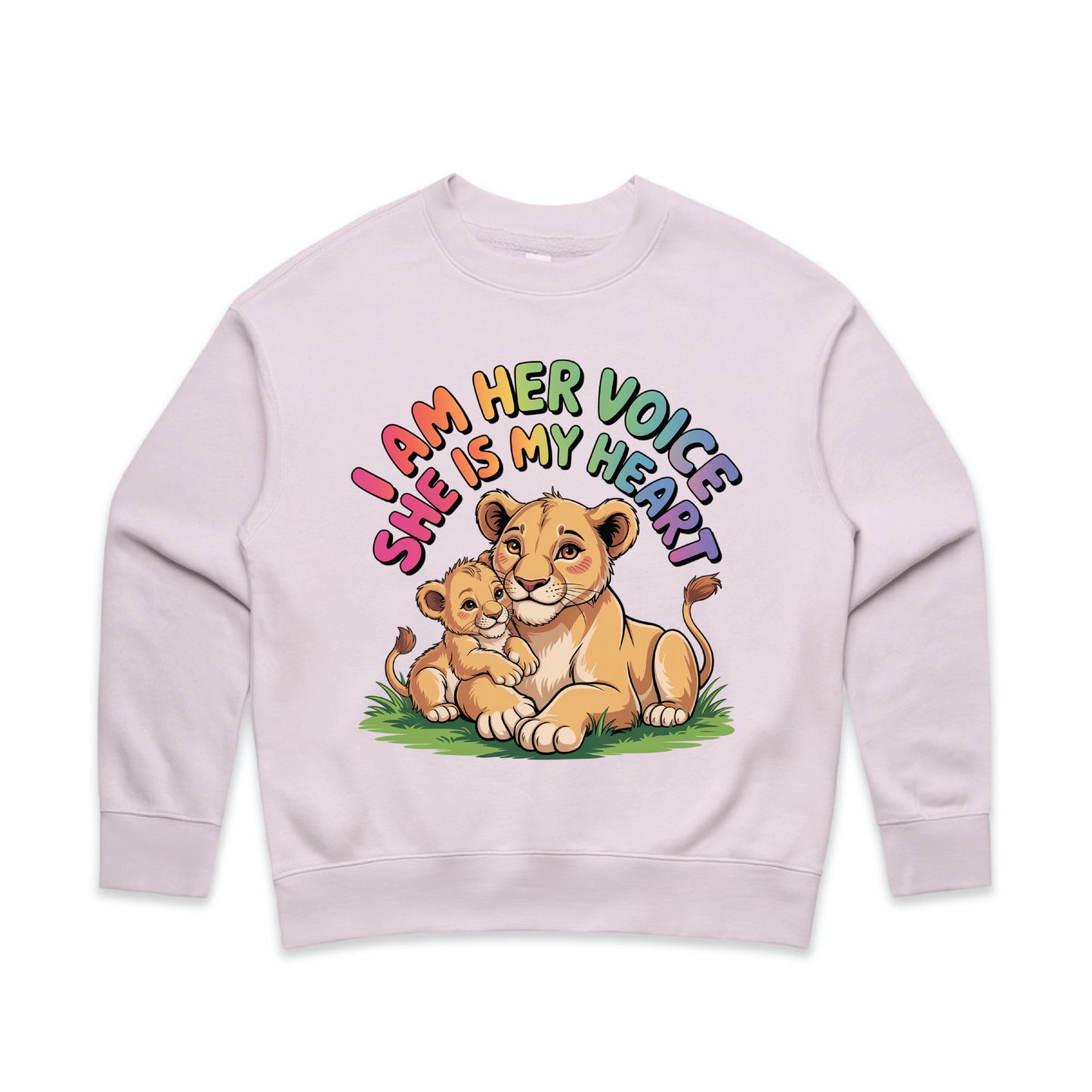 "I am her voice" Women's Premium Sweatshirt