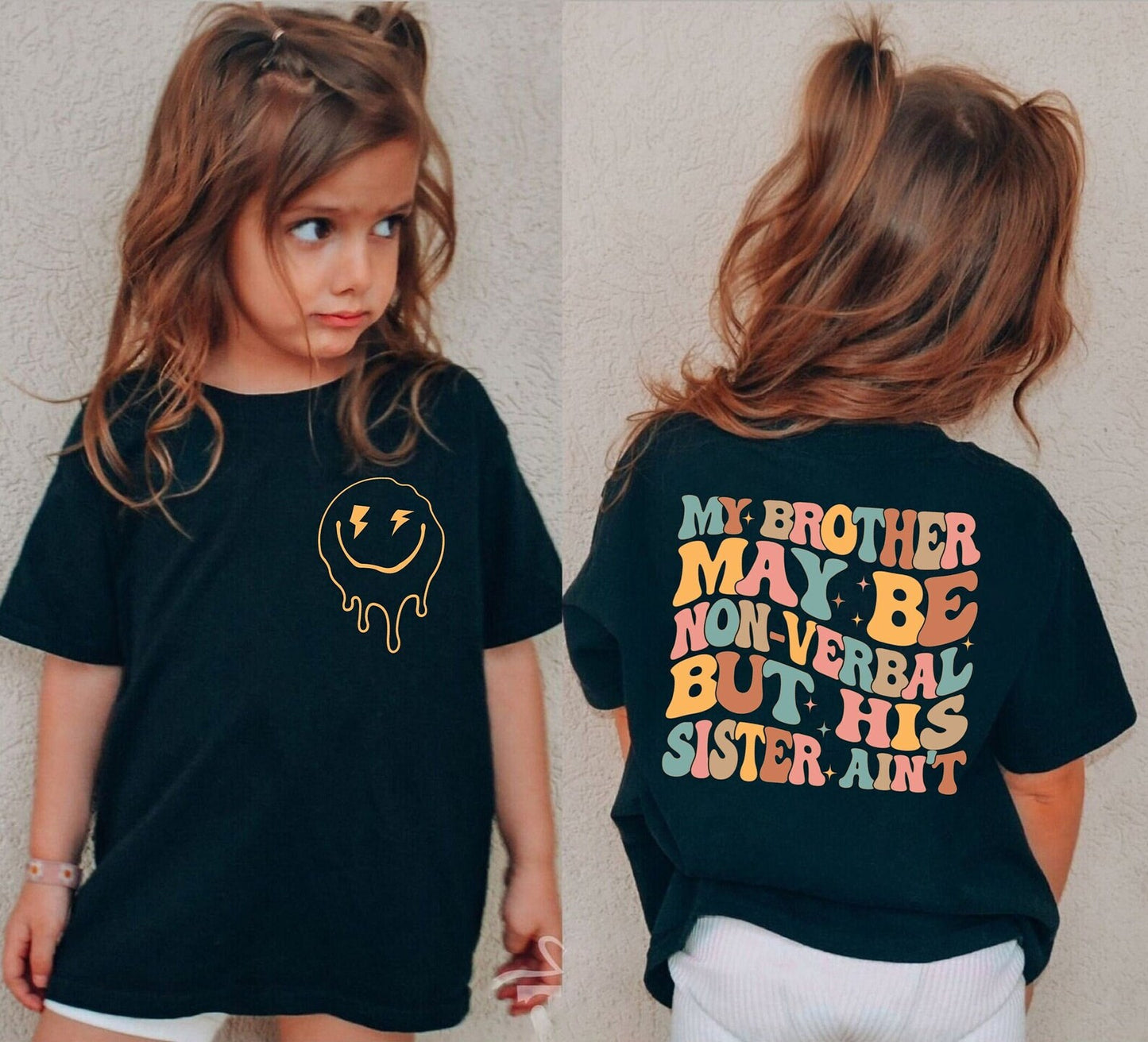 "My brother may be non verbal" Premium Tee