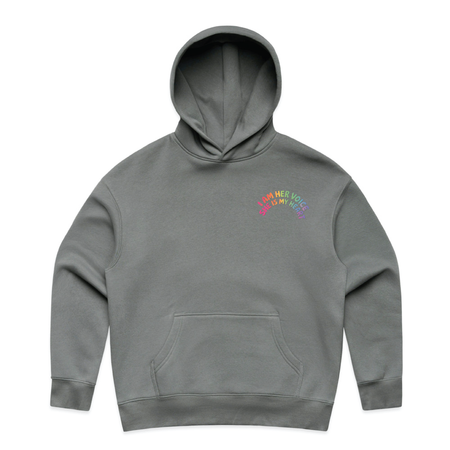 "I am her voice" Premium Women's Hoodie
