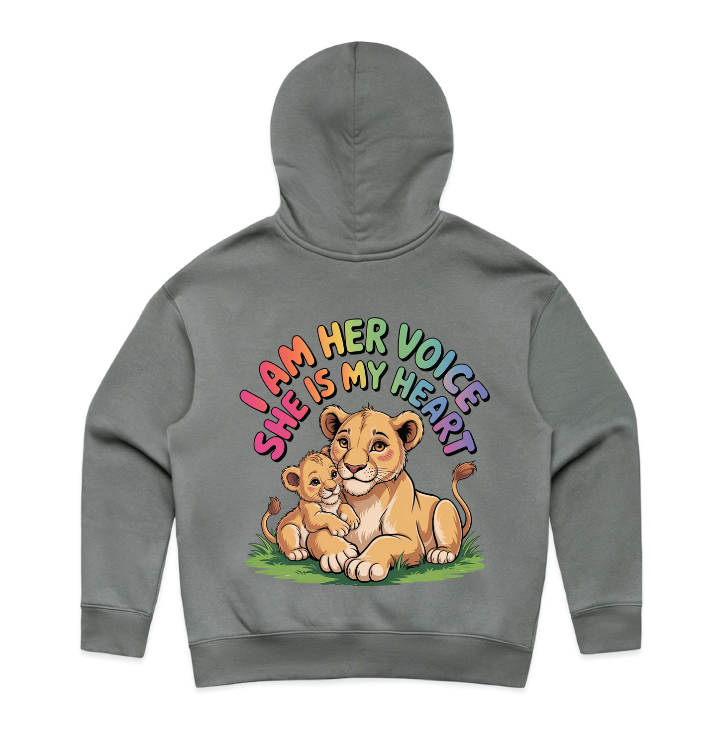 "I am her voice" Premium Women's Hoodie