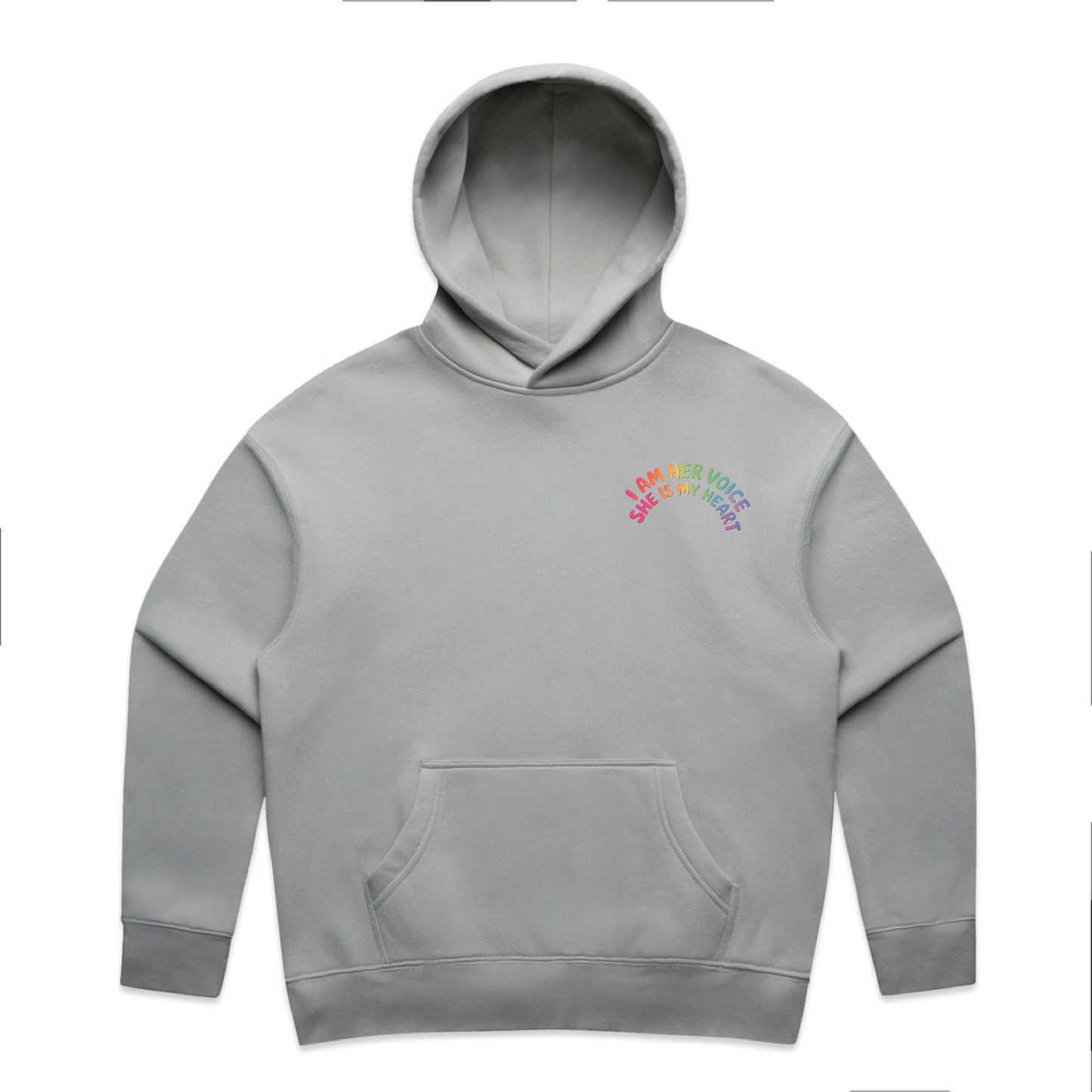 "I am her voice" Premium Women's Hoodie