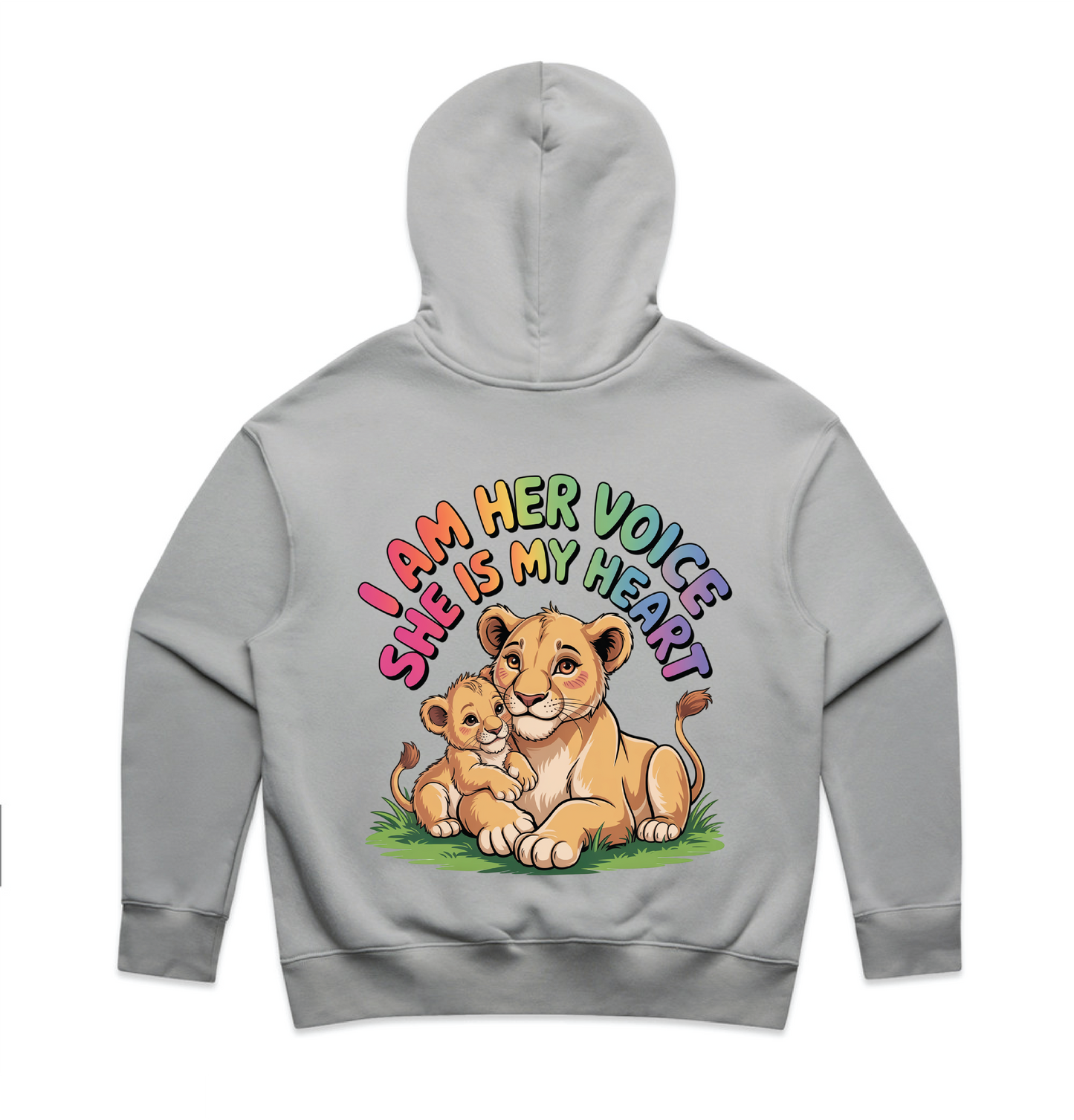 "I am her voice" Premium Women's Hoodie