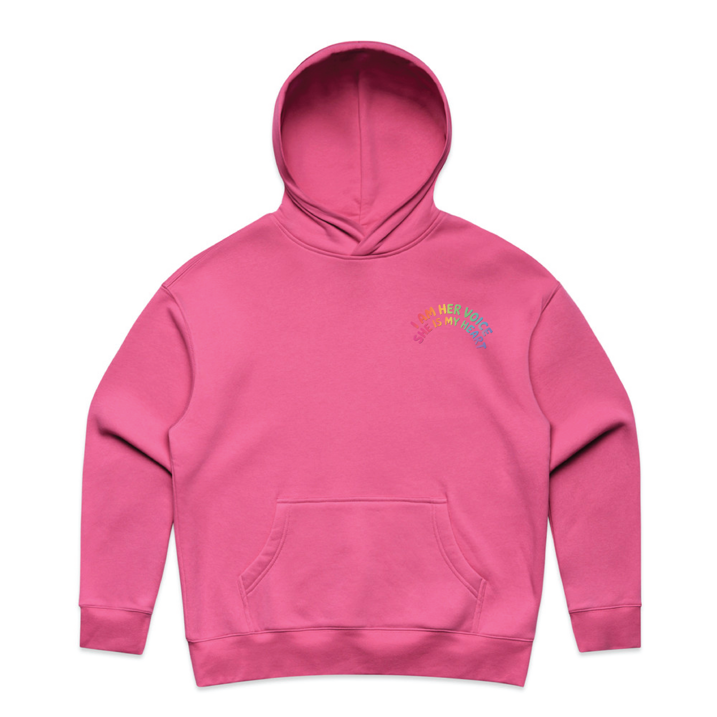 "I am her voice" Premium Women's Hoodie