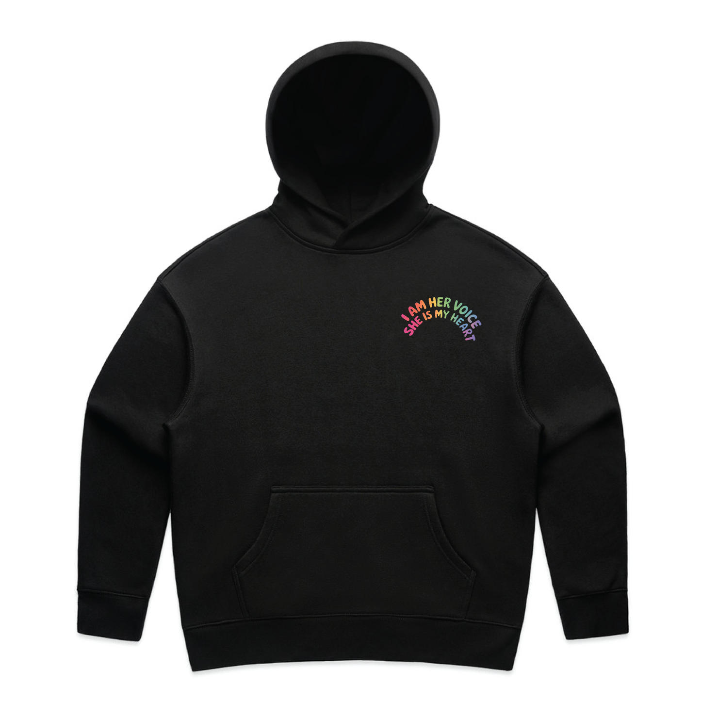 "I am her voice" Premium Women's Hoodie