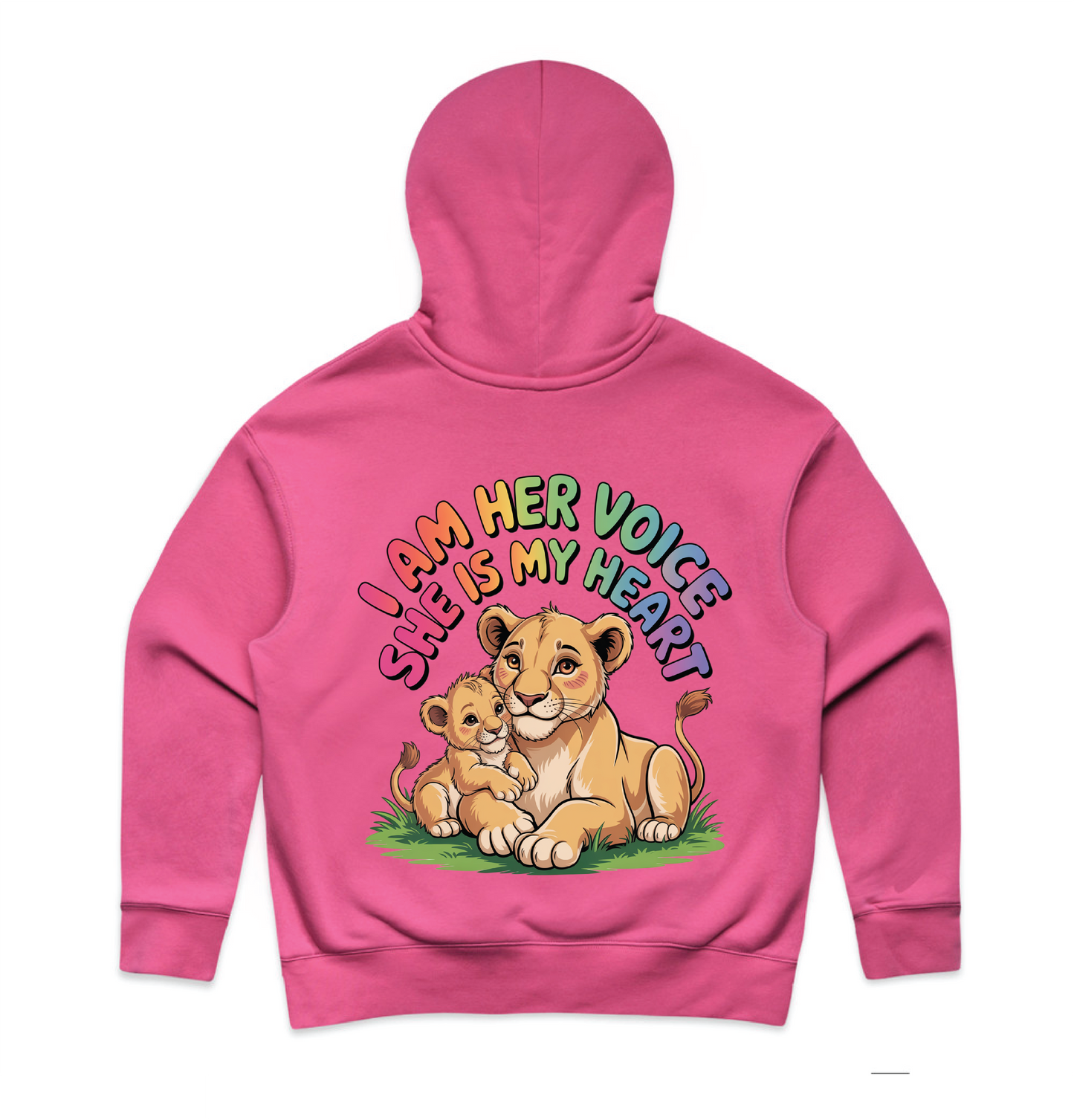 "I am her voice" Premium Women's Hoodie