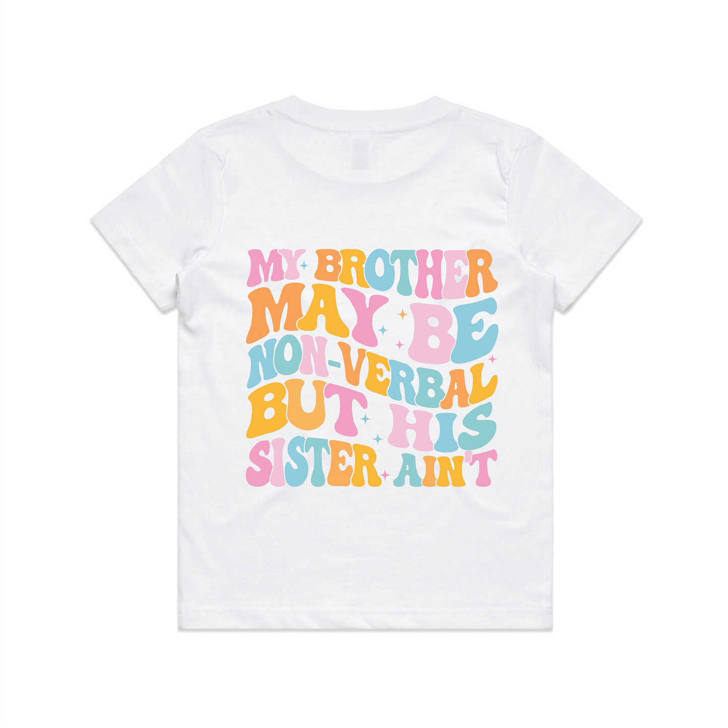 "My brother may be non verbal" Premium Tee