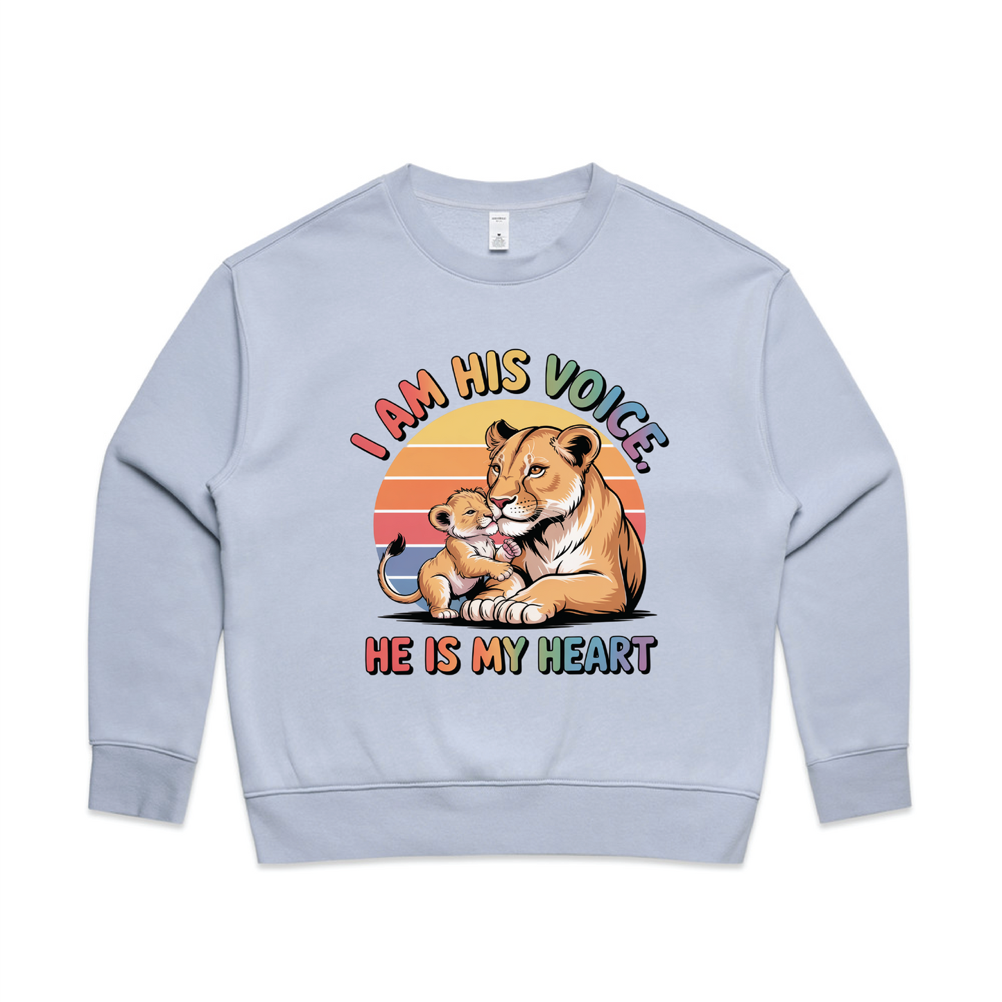 "I am his voice" Women's Premium Sweatshirt
