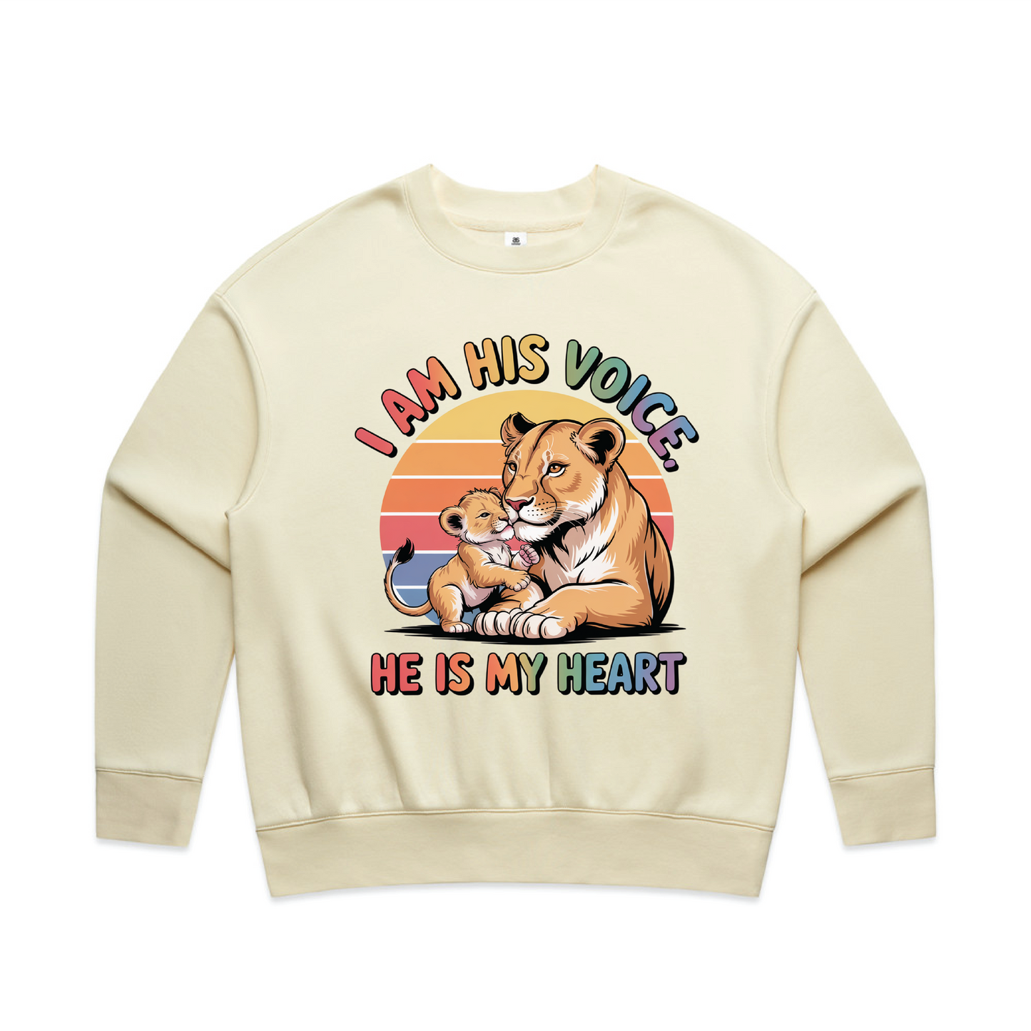 "I am his voice" Women's Premium Sweatshirt